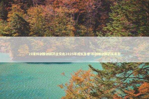 28家科创板创新药企交出2025年成长答卷-科创板创新药实用型