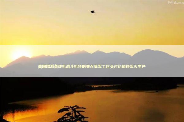 美国增派轰炸机战斗机特朗普召集军工巨头讨论加快军火生产