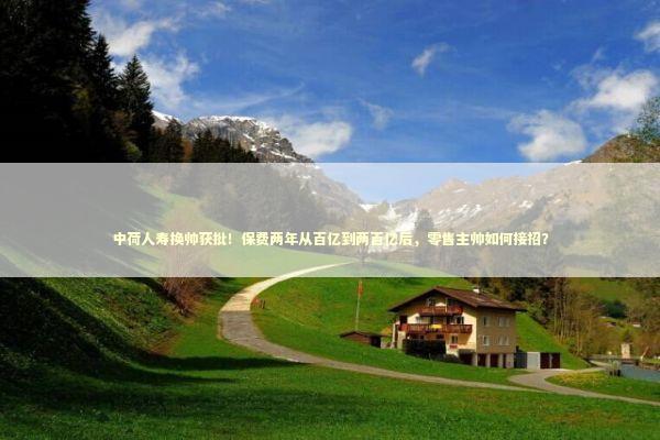 中荷人寿换帅获批！保费两年从百亿到两百亿后，零售主帅如何接招？