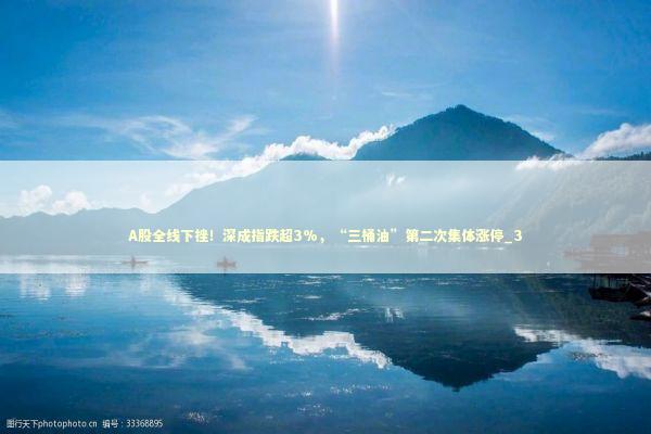 A股全线下挫！深成指跌超3%，“三桶油”第二次集体涨停_3