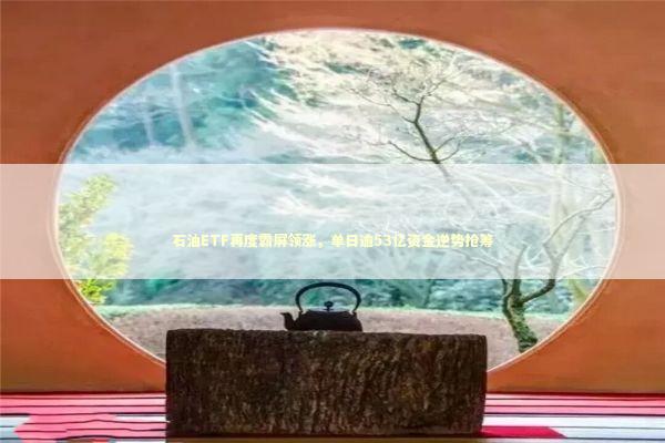 石油ETF再度霸屏领涨，单日逾53亿资金逆势抢筹