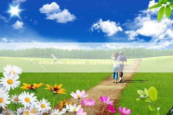 月均引流3000+粉丝的秘密：企业号运营避坑指南全解析